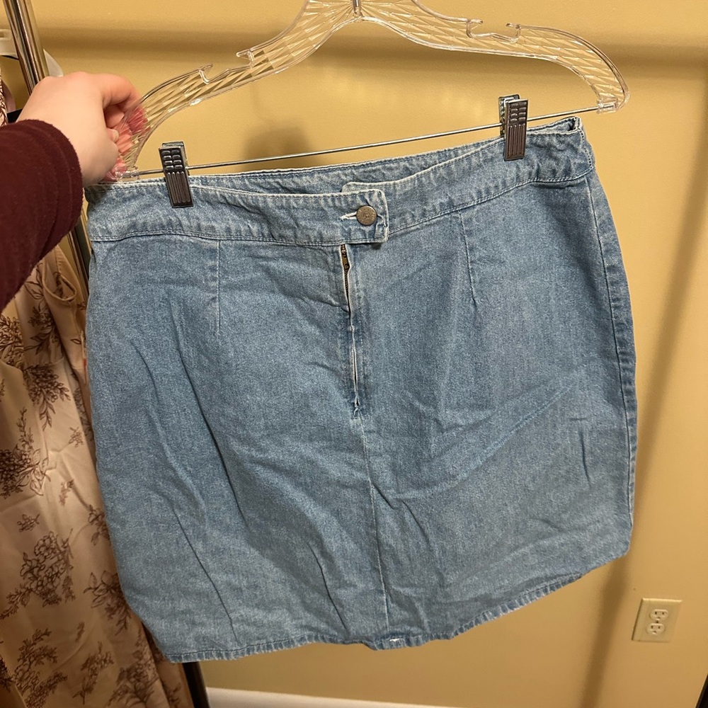 Hunt Club Light Blue Denim Mini Skirt